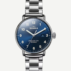 Canfield 43MM Stainless Steel Bracelet - Mid Blue - Galvanic.co