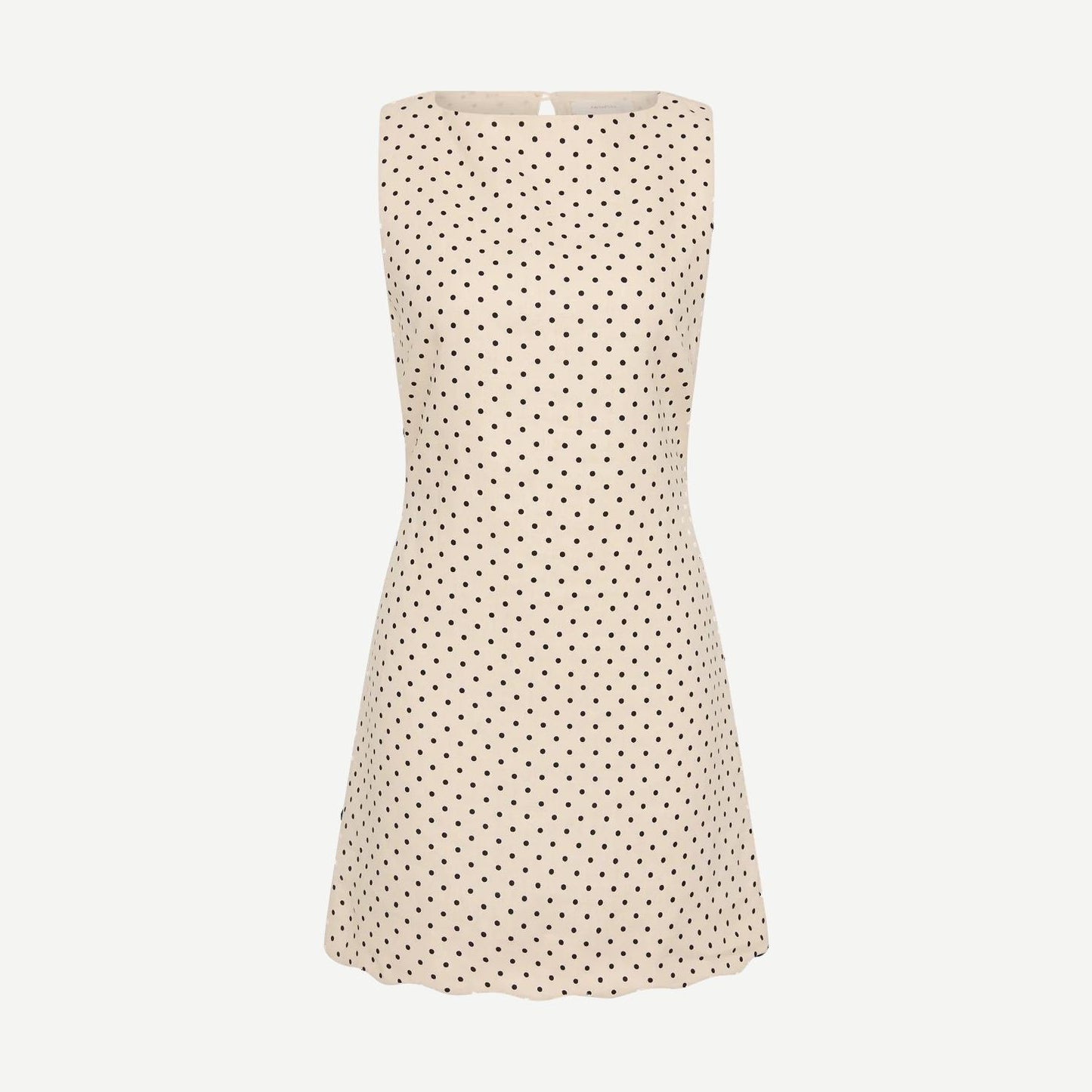 Iria Mini Dress Lola Polka Dot - Cream/Black - Galvanic.co