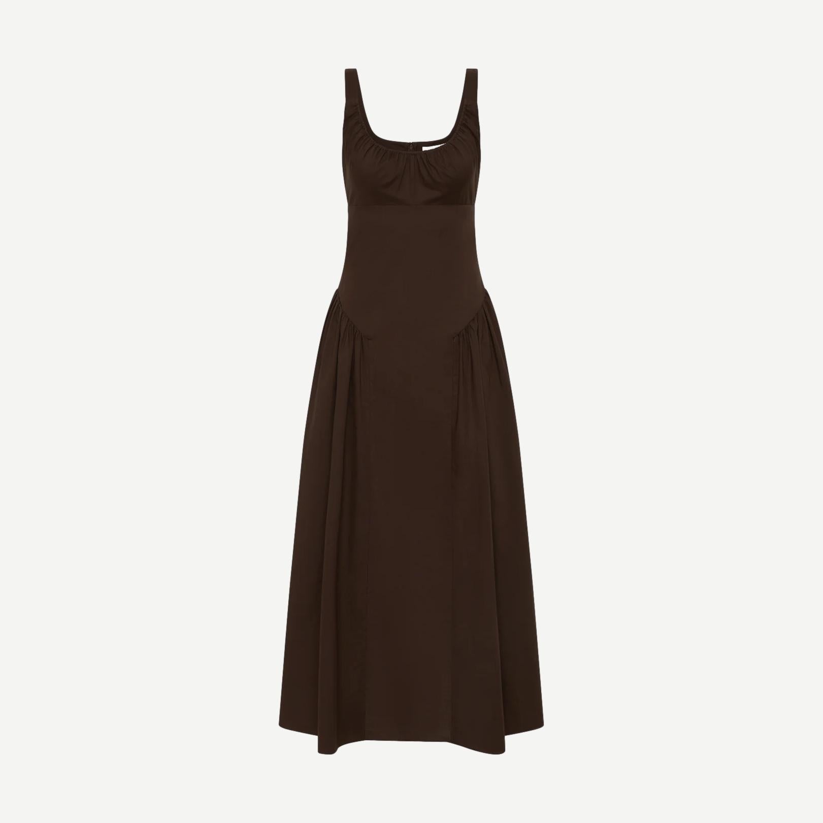 Marcella Midi Dress - Espresso - Galvanic.co
