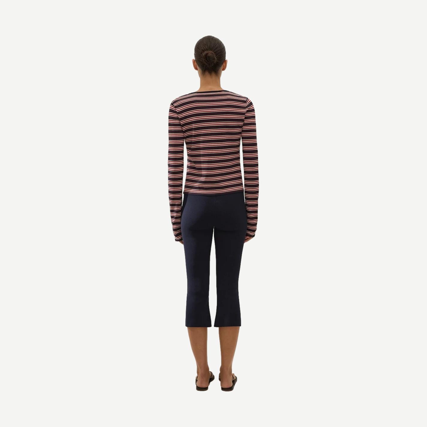 Doris Cardigan - Cila Stripe Navy - Galvanic.co