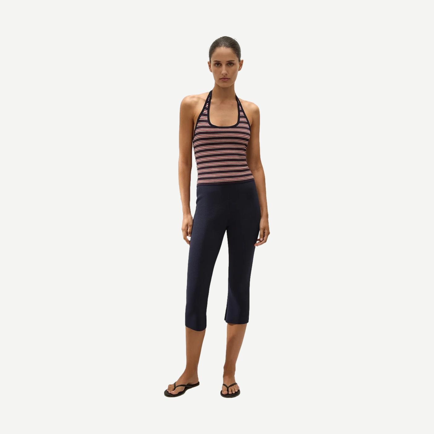 Leandra Capri Pant - Navy - Galvanic.co