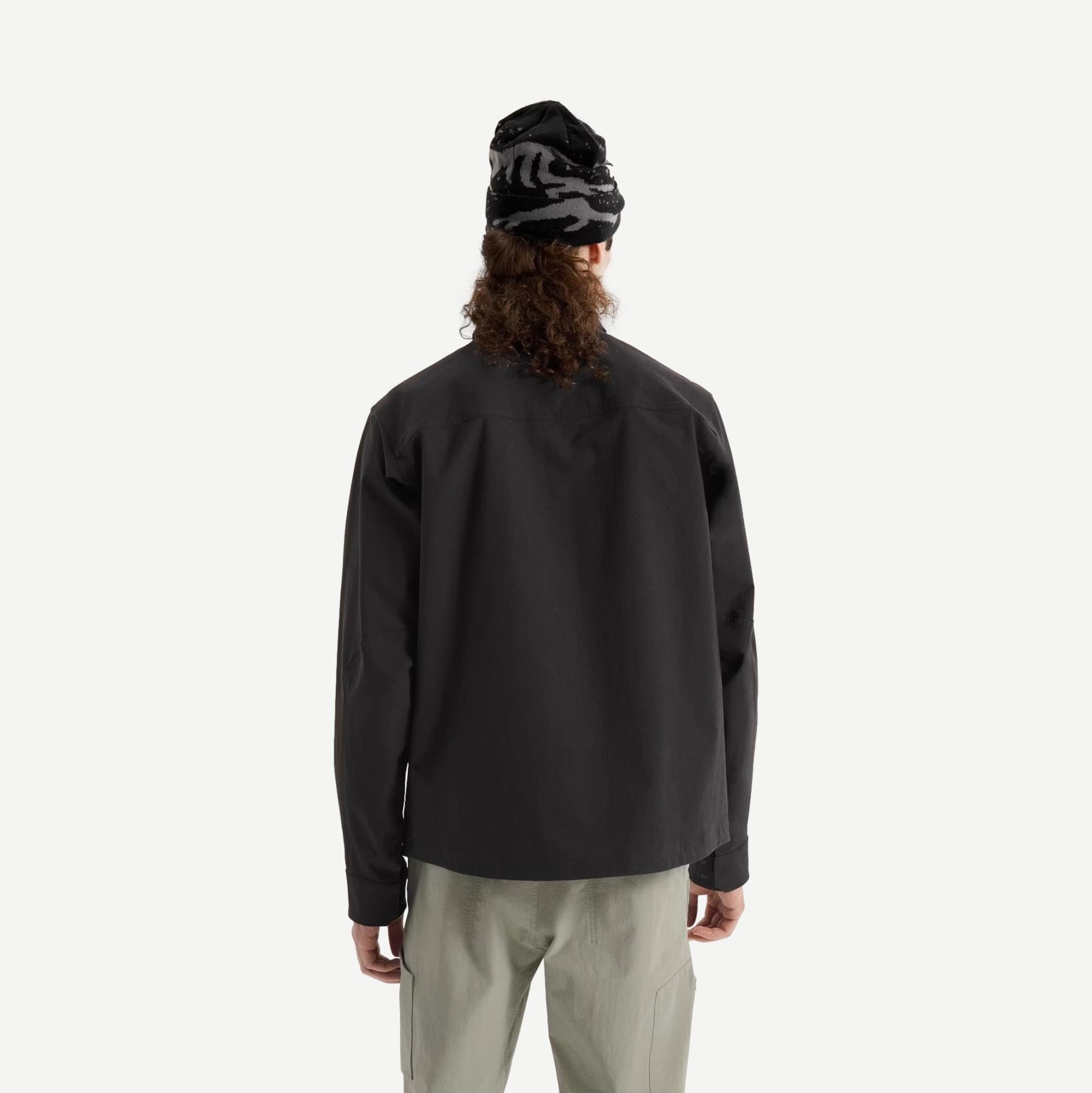 Cronin Cotton M Overshirt - Black - Galvanic.co