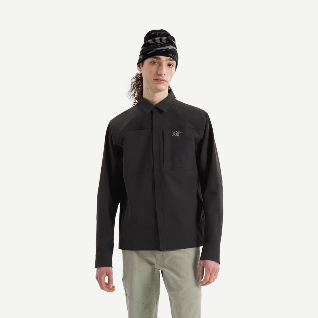 Cronin Cotton M Overshirt - Black - Galvanic.co