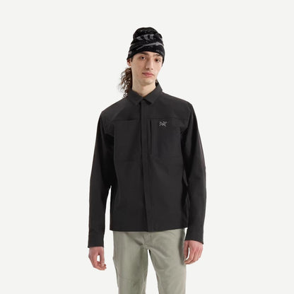 Cronin Cotton M Overshirt - Black - Galvanic.co