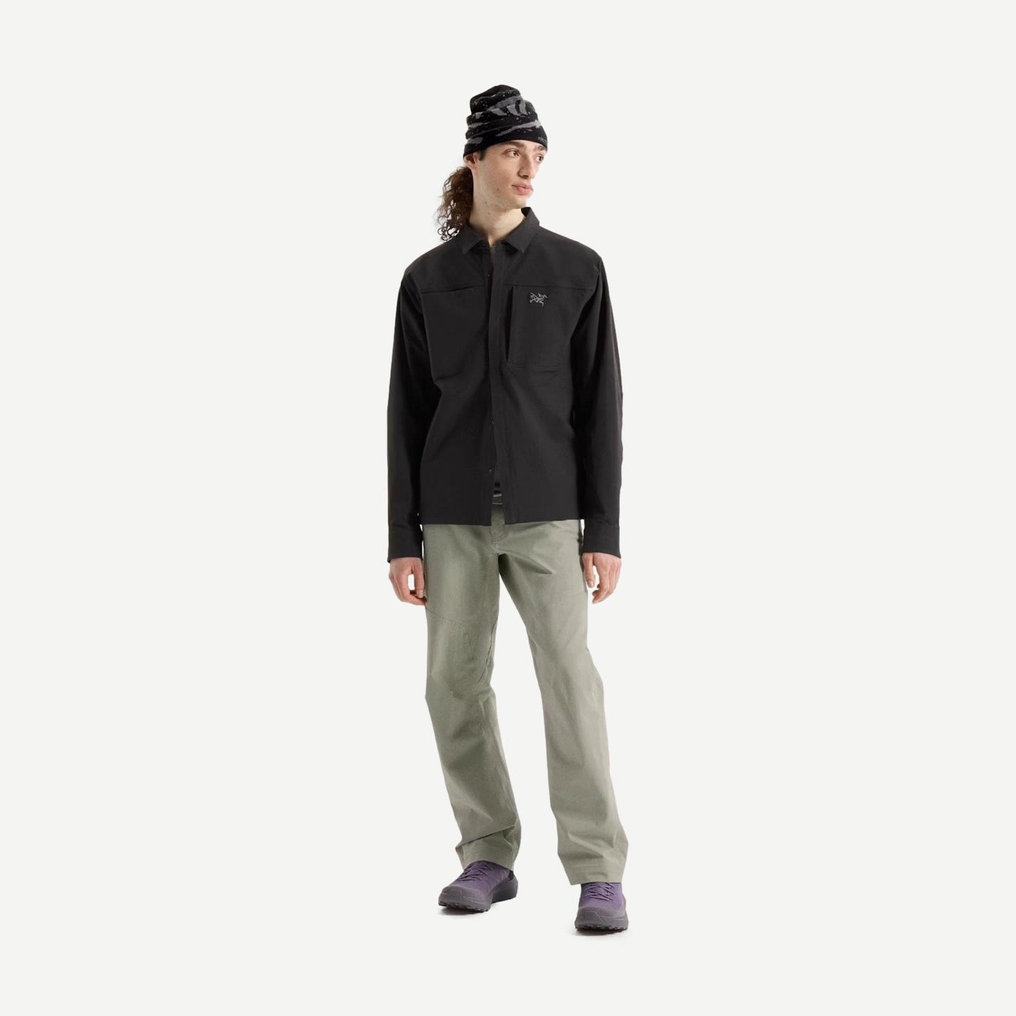 Cronin Cotton M Overshirt - Black - Galvanic.co