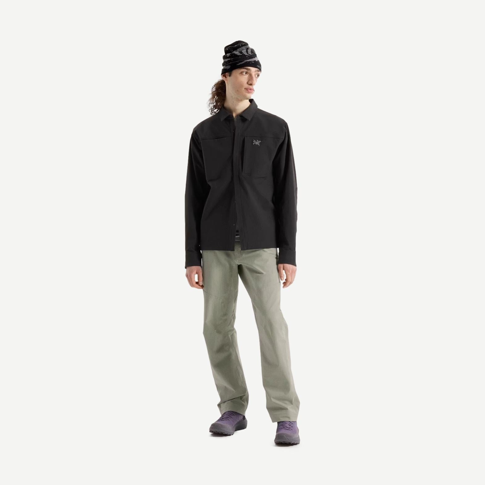 Cronin Cotton M Overshirt - Black - Galvanic.co