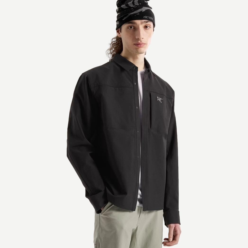Cronin Cotton M Overshirt - Black - Galvanic.co