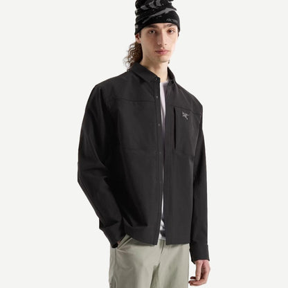 Cronin Cotton M Overshirt - Black - Galvanic.co