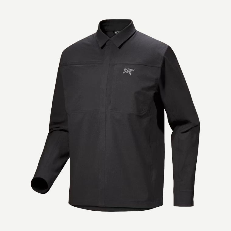 Cronin Cotton M Overshirt - Black - Galvanic.co