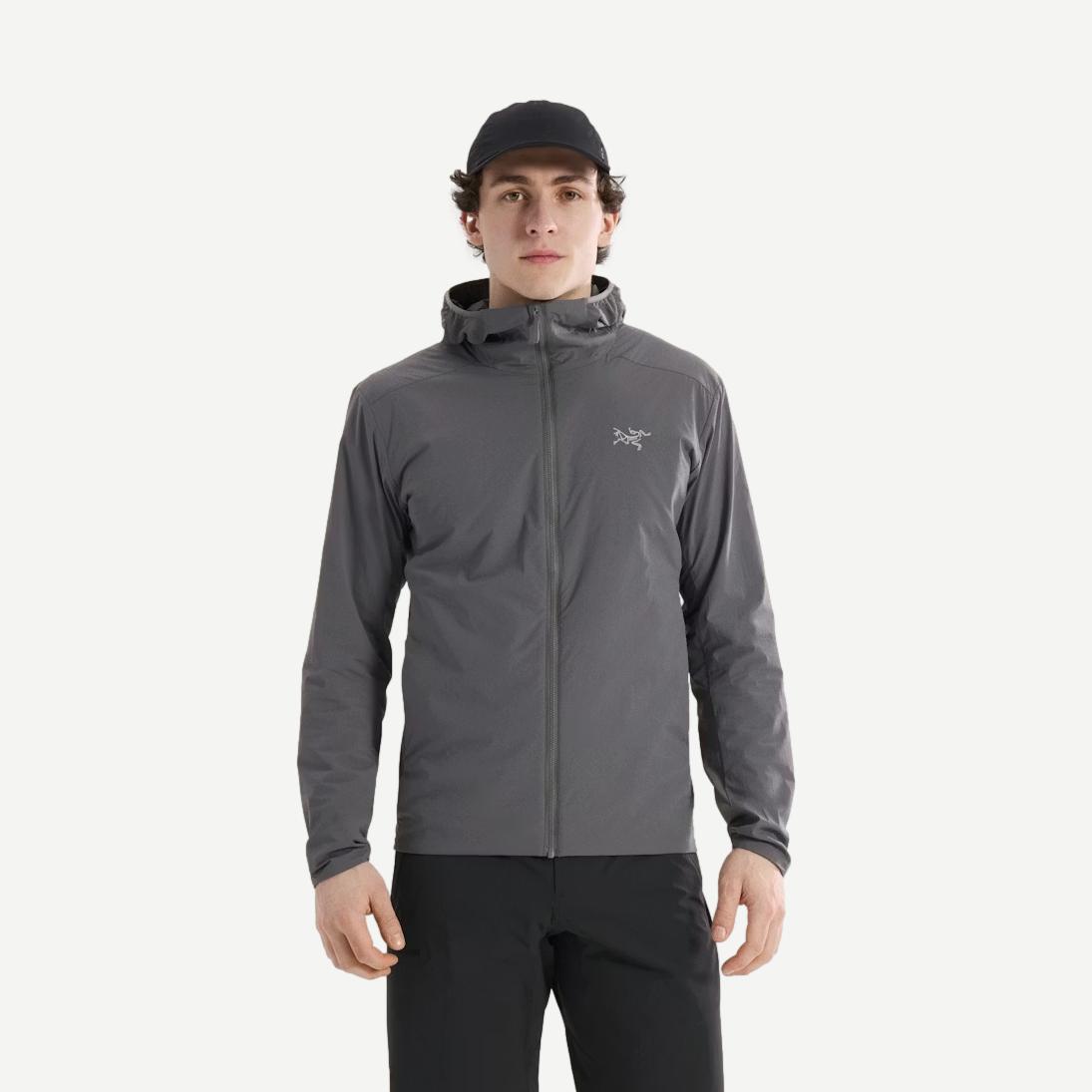 Arc'teryx Atom SL Hoody M in Cloud color, lightweight jacket with a front view, designed for versatile outdoor wear.
