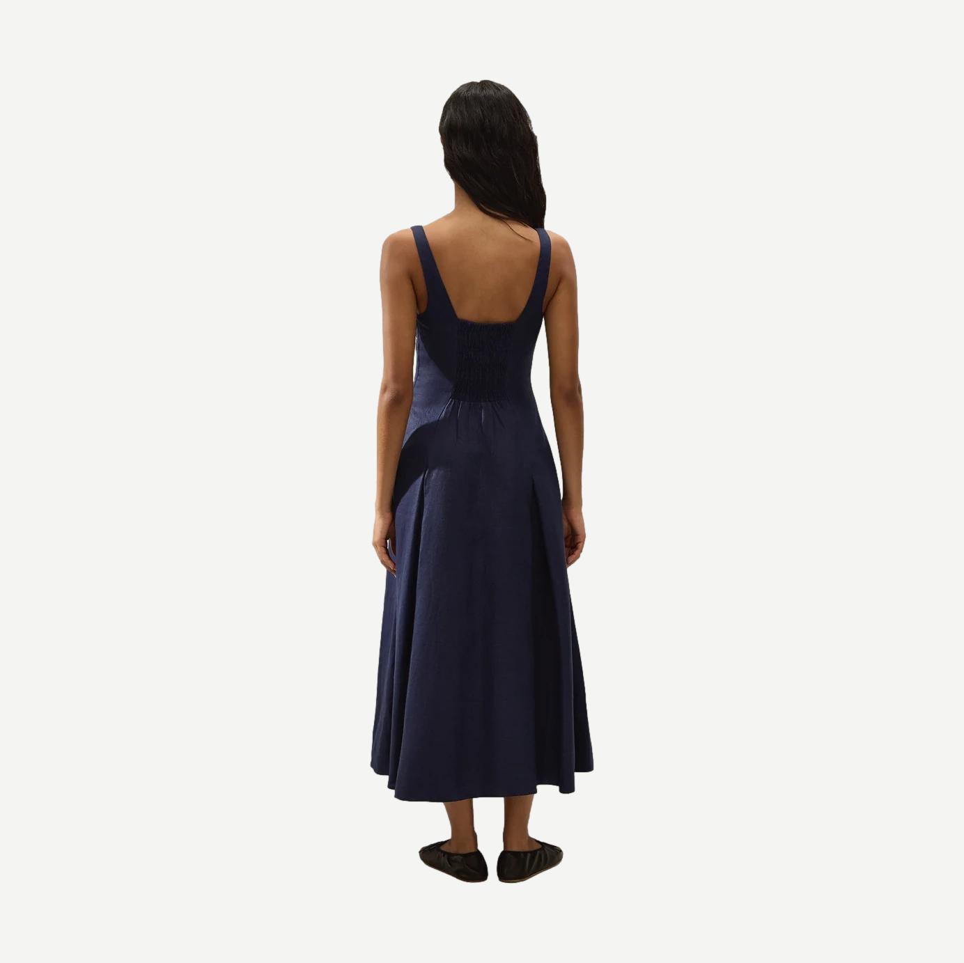 Adalee Midi Dress - Navy