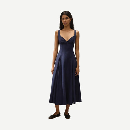 Adalee Midi Dress - Navy