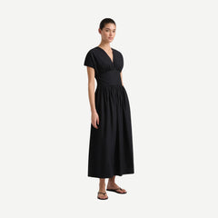 Auve Midi Dress - Black - Galvanic.co