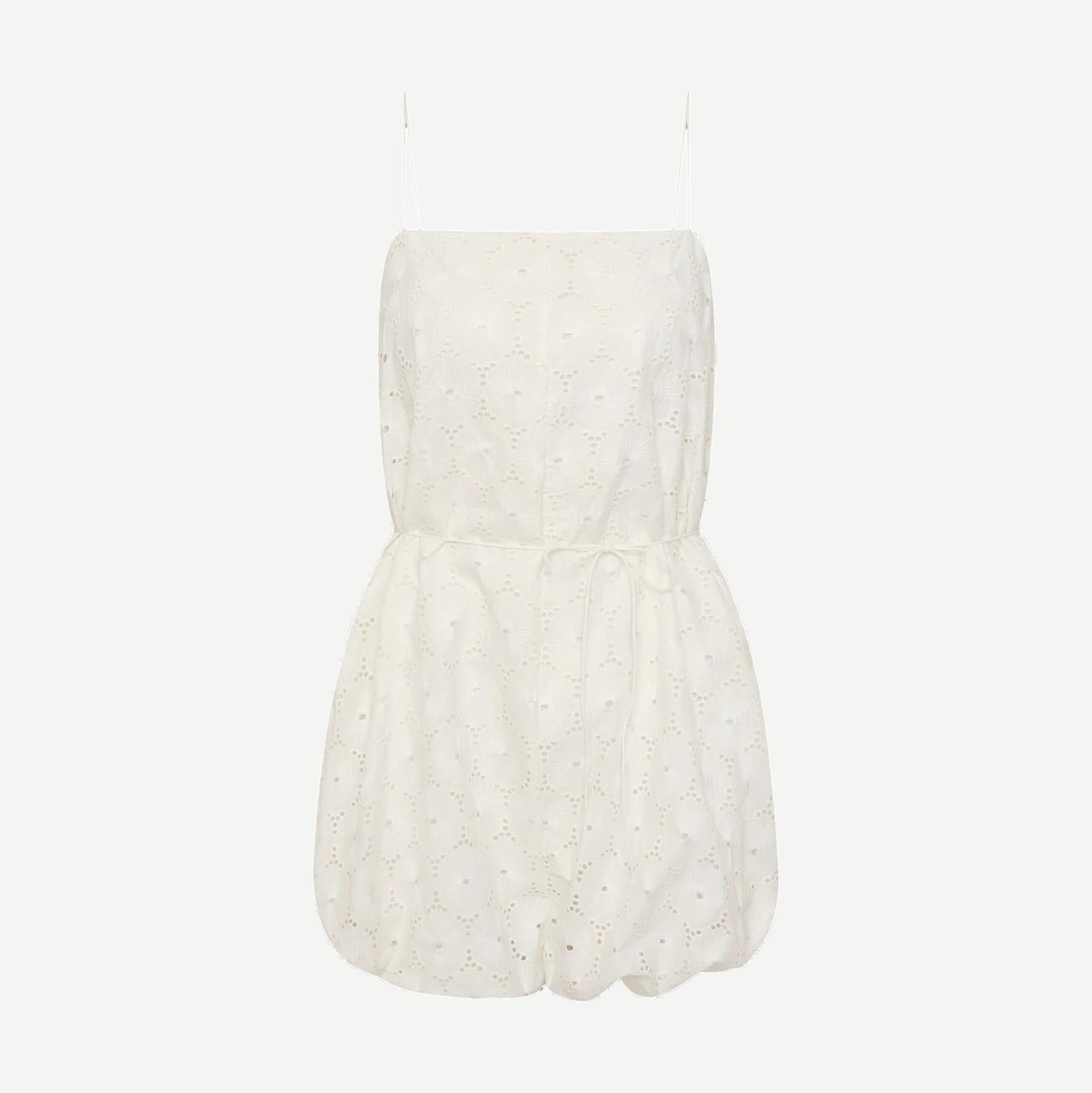 Rosella Playsuit - Dolce Broderie White - Galvanic.co