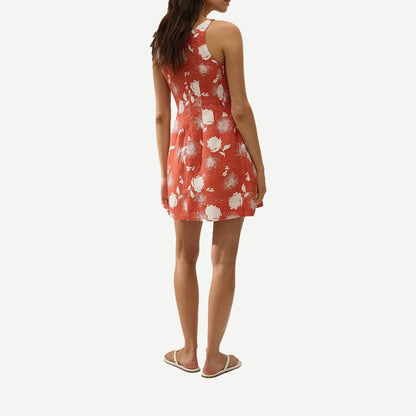 Cypriani Mini Dress - Sunrose Rosso - Galvanic.co