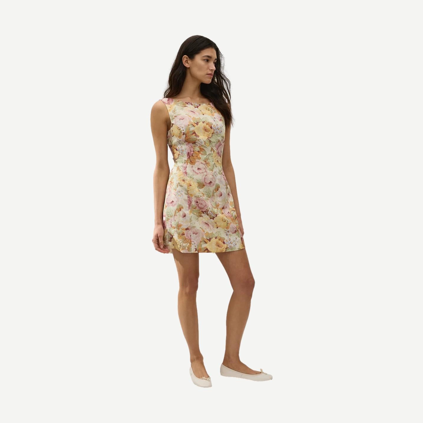 Sofia Mini Dress - Giardino - Galvanic.co