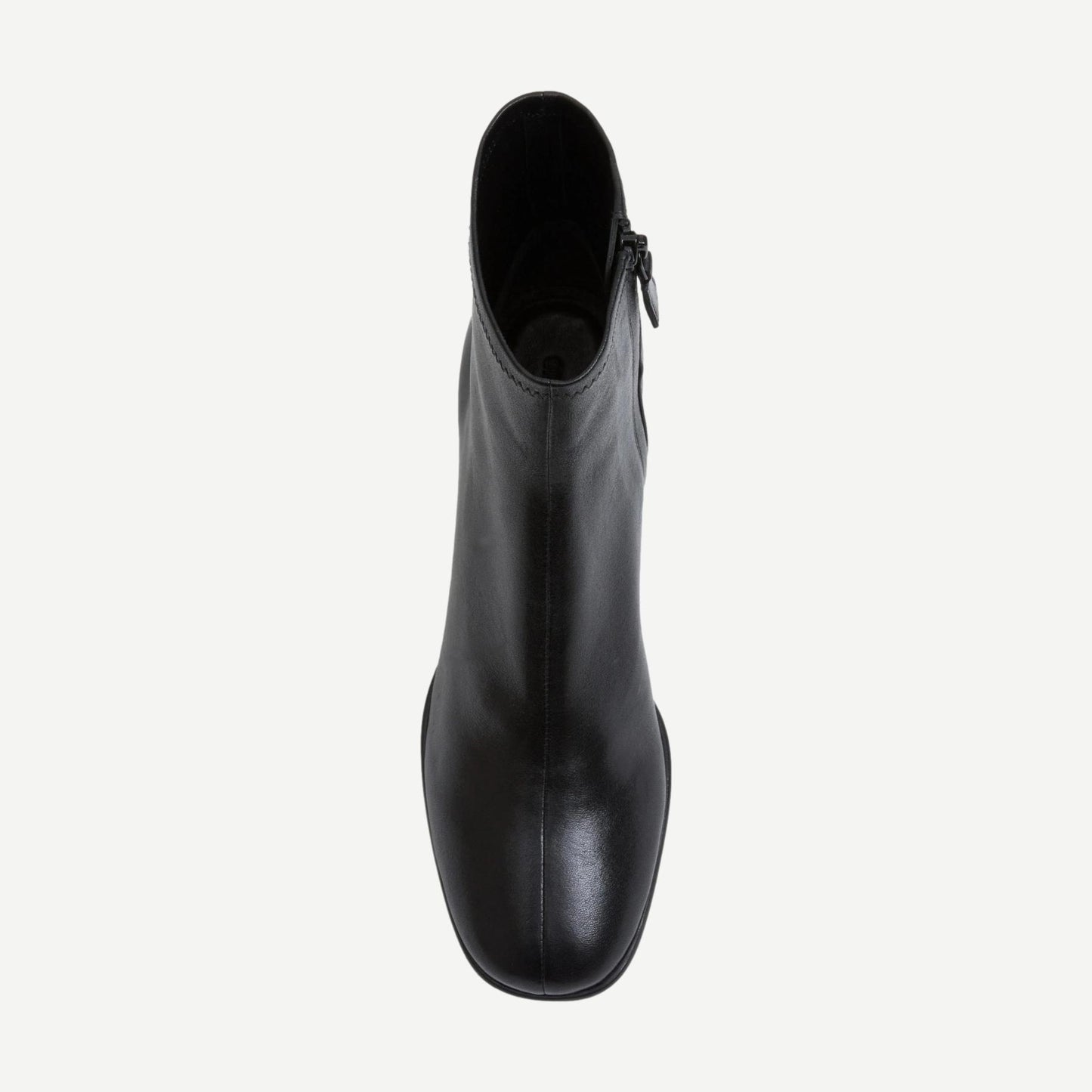 Bianca Stretch Leather Ankle Boot - Black