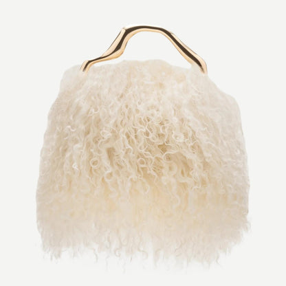 Solene Mini Top Handle - Sheep Shearling