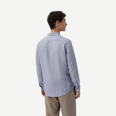 Air Linen Long Sleeve Shirt - Stonewash - Galvanic.co
