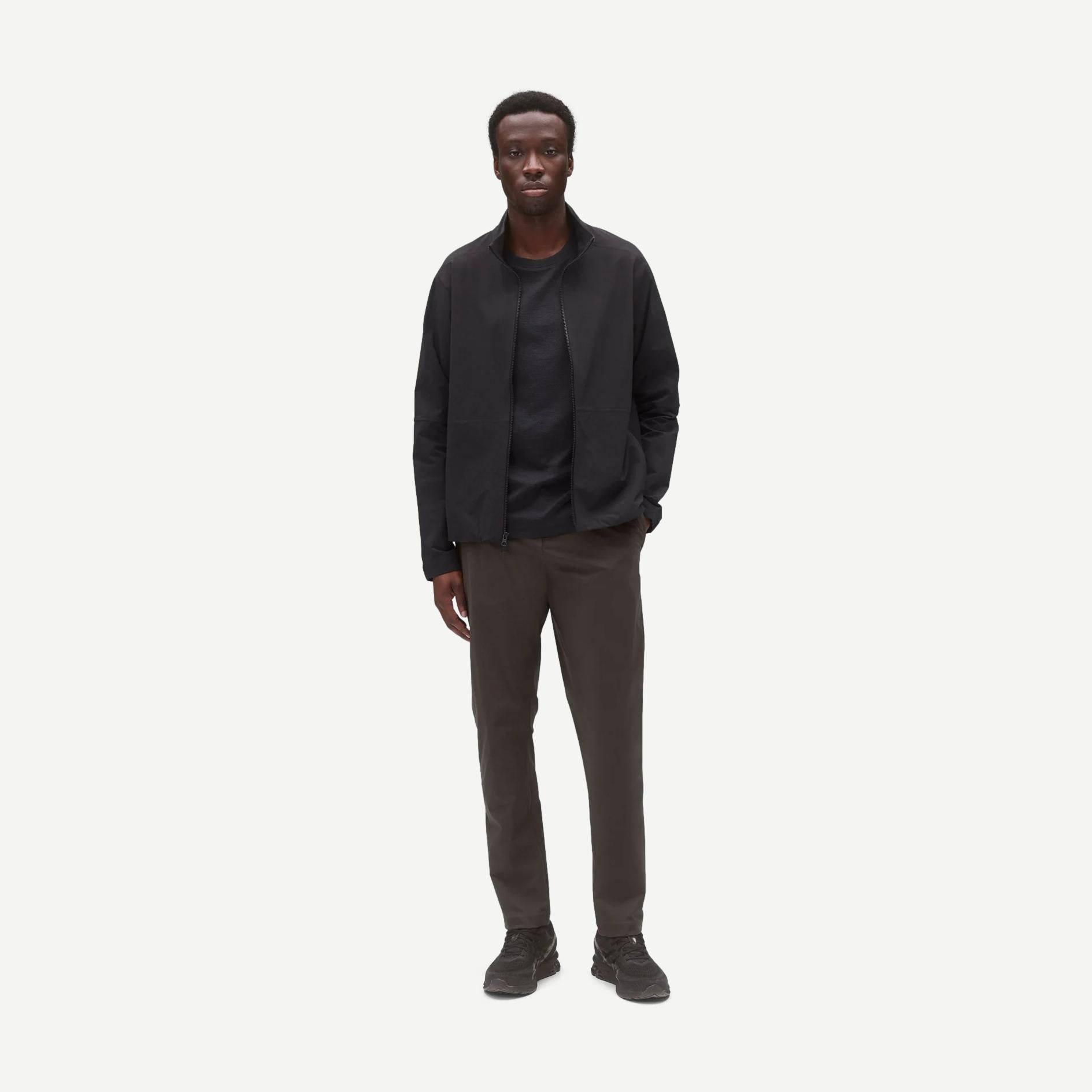 Stretch Warp Knit Coach's Slim Pant - Carbon - Galvanic.co