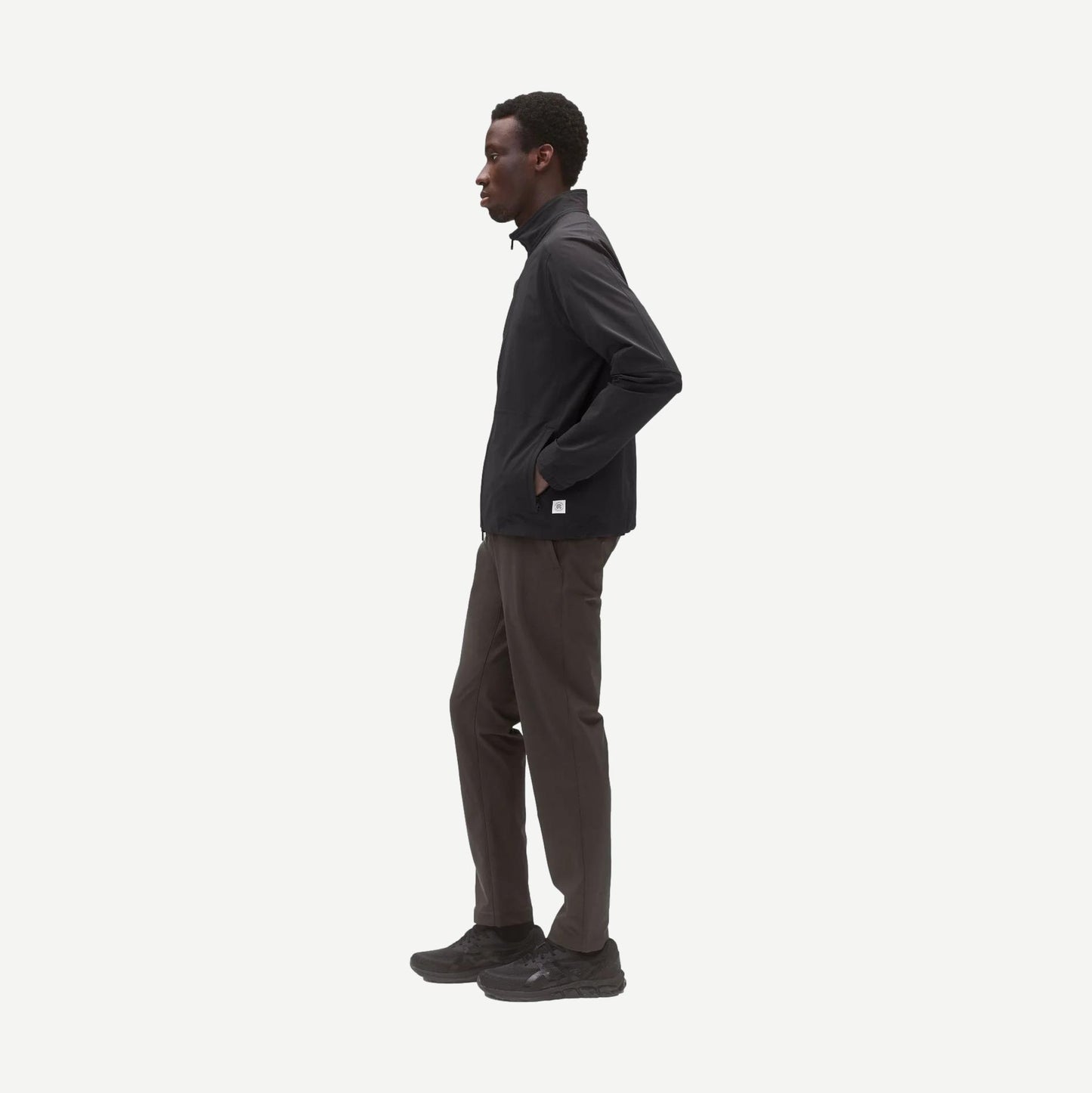 Stretch Warp Knit Coach's Slim Pant - Carbon - Galvanic.co