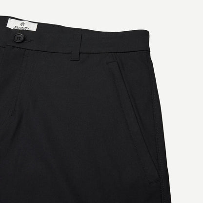 Stretch Warp Knit Coach's Slim Short 9" - Black - Galvanic.co