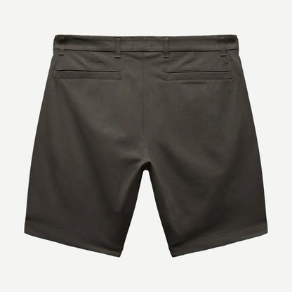 Reigning Champ Stretch Warp Knit Coach's Slim Shorts 9-inch in carbon color, featuring a fitted design and breathable fabric.