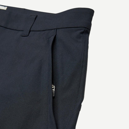 Stretch Warp Knit Coach's Slim Short 9" - Navy - Galvanic.co