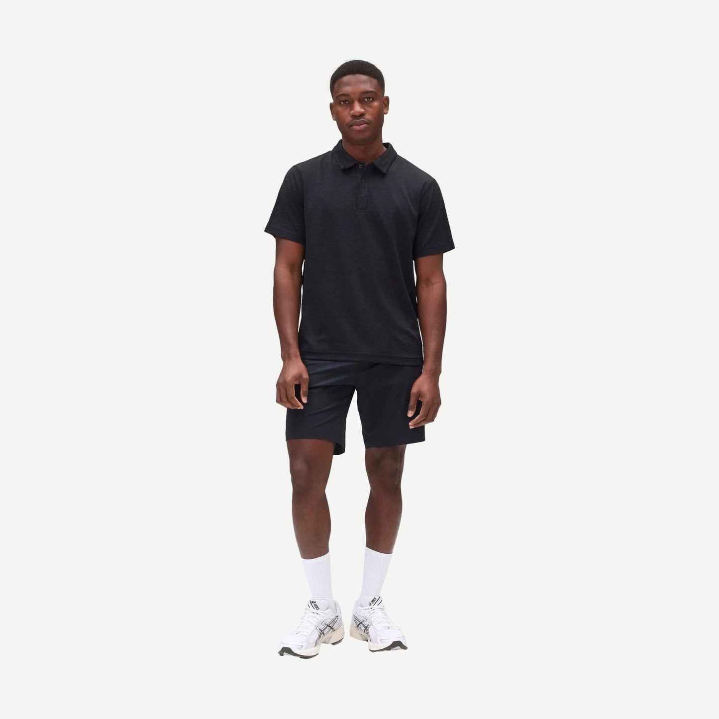 Stretch Warp Knit Coach's Slim Short 9" - Navy - Galvanic.co