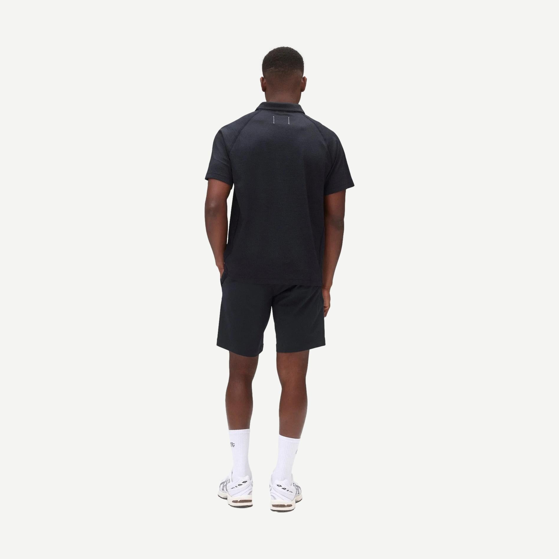 Stretch Warp Knit Coach's Slim Short 9" - Navy - Galvanic.co