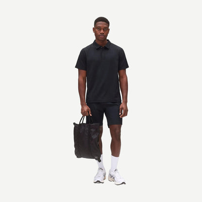 Stretch Warp Knit Coach's Slim Short 9" - Navy - Galvanic.co