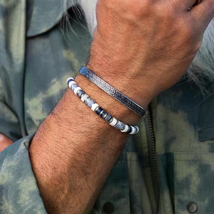 Silver bracelet by Pig & Hen, PH Brontide 6mm in Aomori design, featuring sleek, polished silver links.