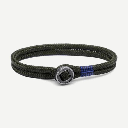 Vintage army-style bracelet by Pig & Hen featuring PH Don Dino design with rugged, military-inspired details.