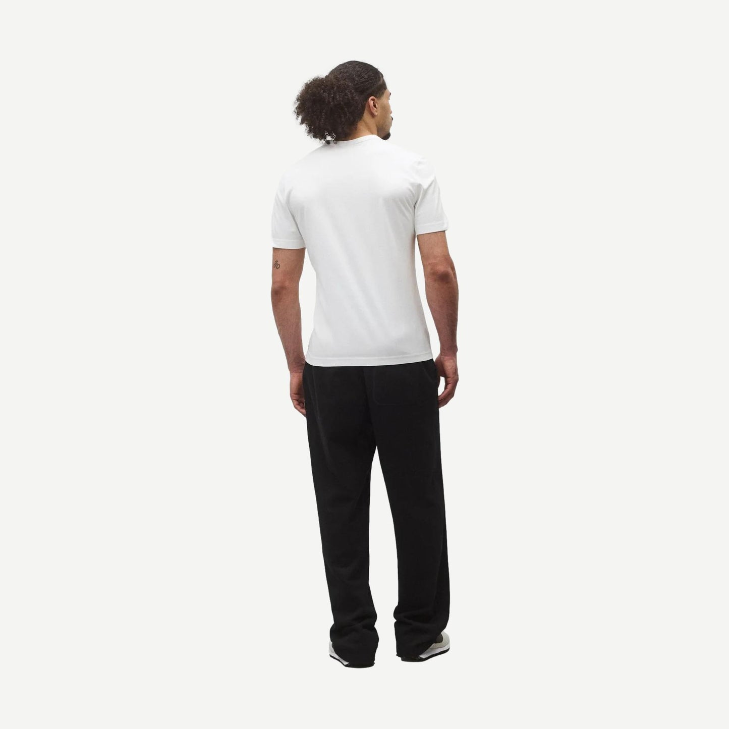 White lightweight Jersey slim T-shirt by Reigning Champ, showcasing a clean, fitted design on a plain background.