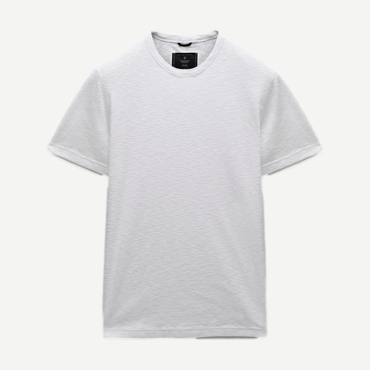 1X1 Slub Slim T-Shirt - White