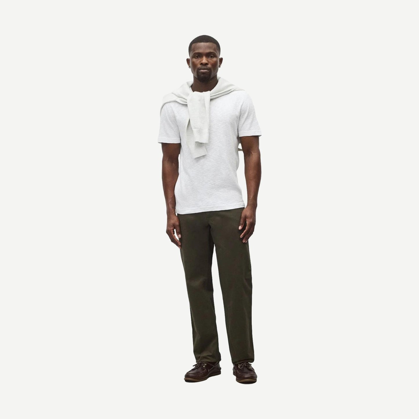 1X1 Slub Slim T-Shirt - White