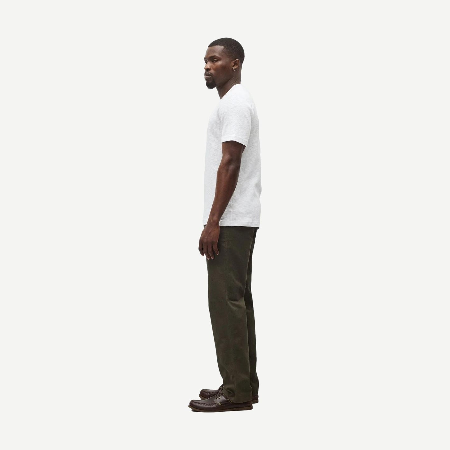1X1 Slub Slim T-Shirt - White