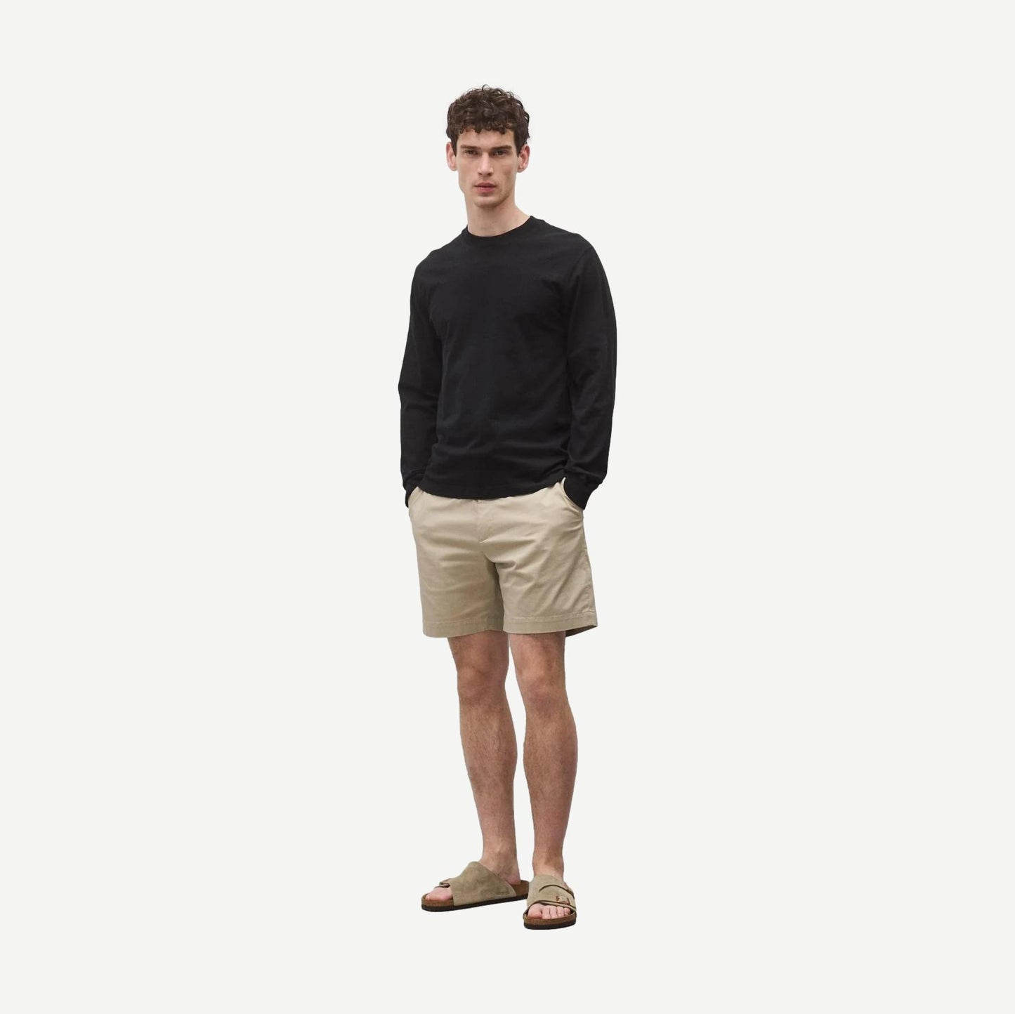 Midweight Jersey Standard L/S Tee - Black