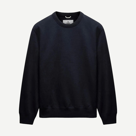 Midweight Terry Standard Crewneck - Navy - Galvanic.co