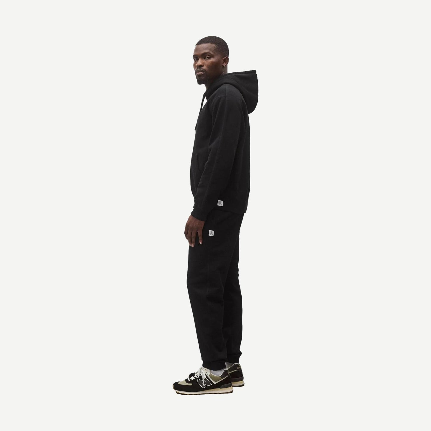Midweight Terry Standard Hoodie - Black
