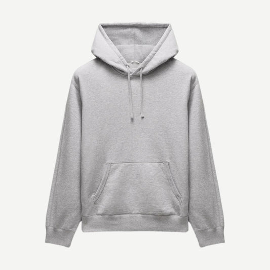Midweight Terry Standard Hoodie - Heather Grey - Galvanic.co