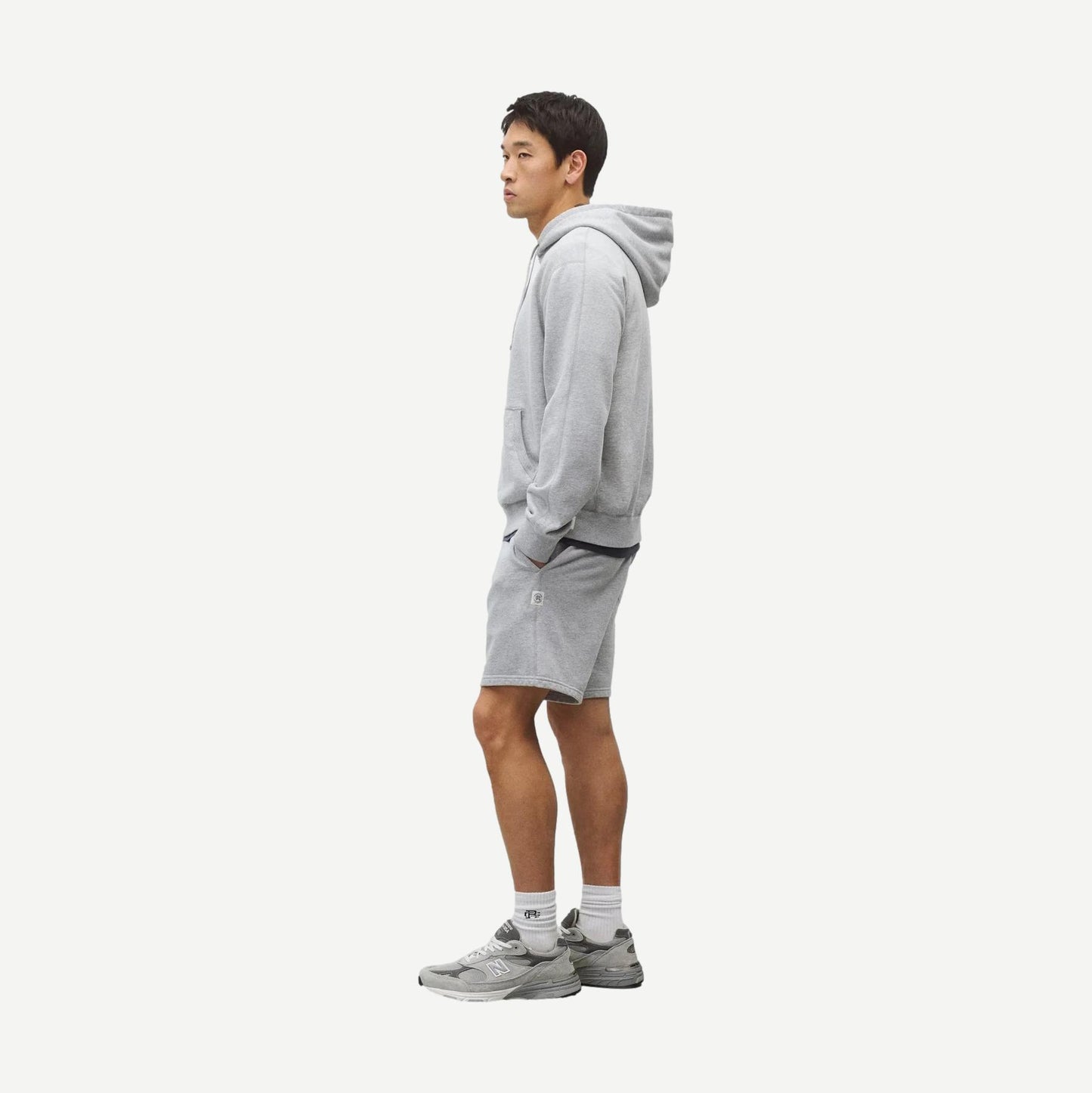 Midweight Terry Standard Hoodie - Heather Grey