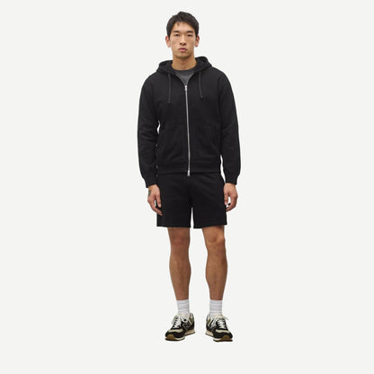 Midweight Terry Standard Zip Hoodie - Black