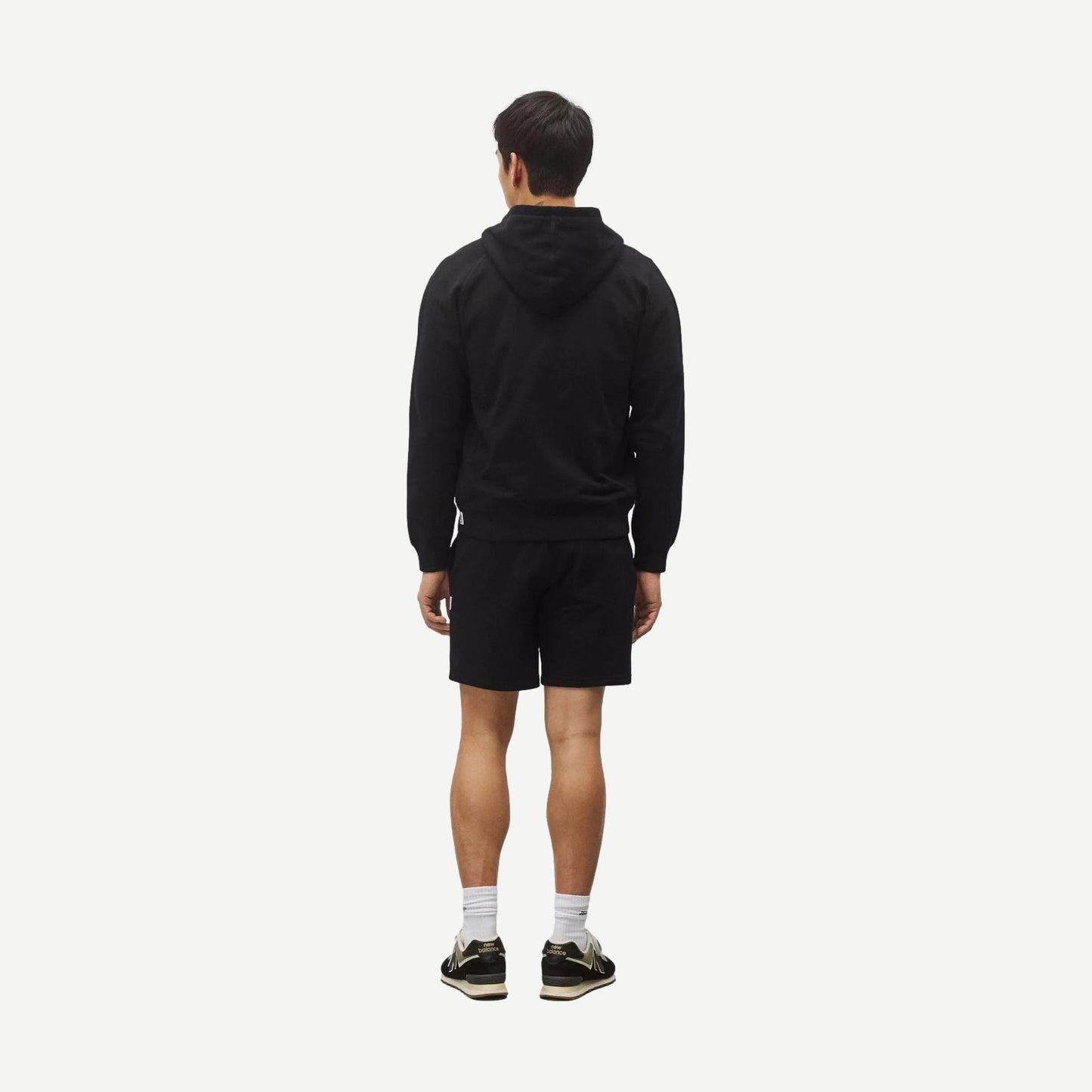 Midweight Terry Standard Zip Hoodie - Black