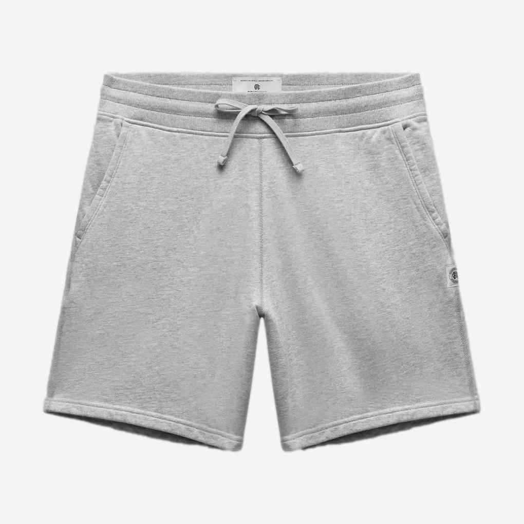 Midweight Terry Standard Sweat Short 7" - Heather Grey - Galvanic.co