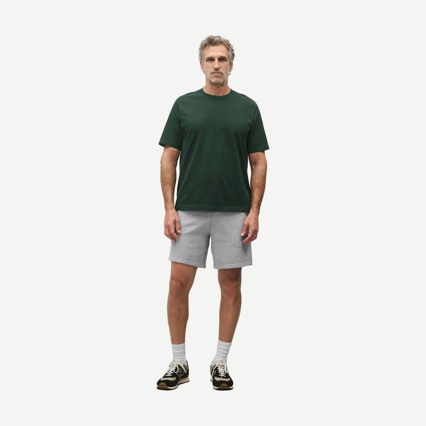 Midweight Terry Standard Sweat Short 7" - Heather Grey - Galvanic.co