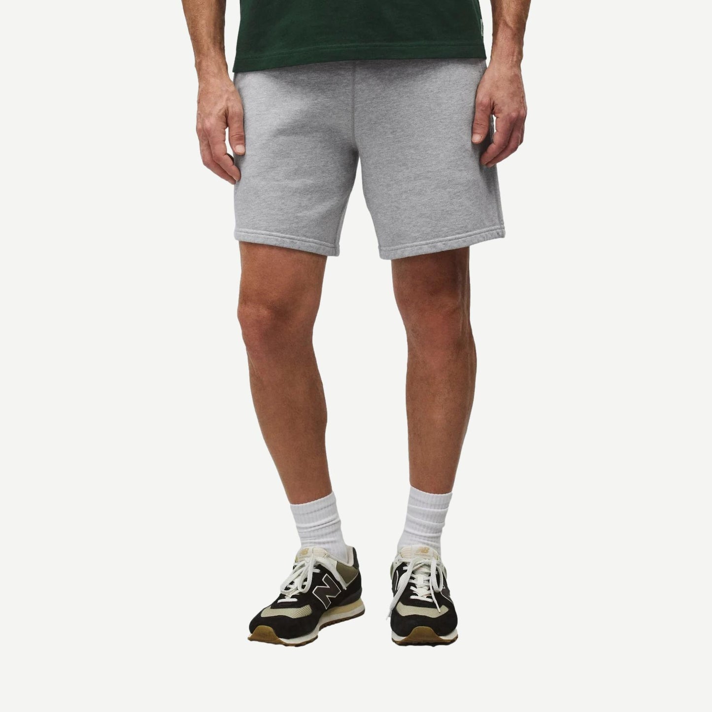Midweight Terry Standard Sweat Short 7" - Heather Grey - Galvanic.co