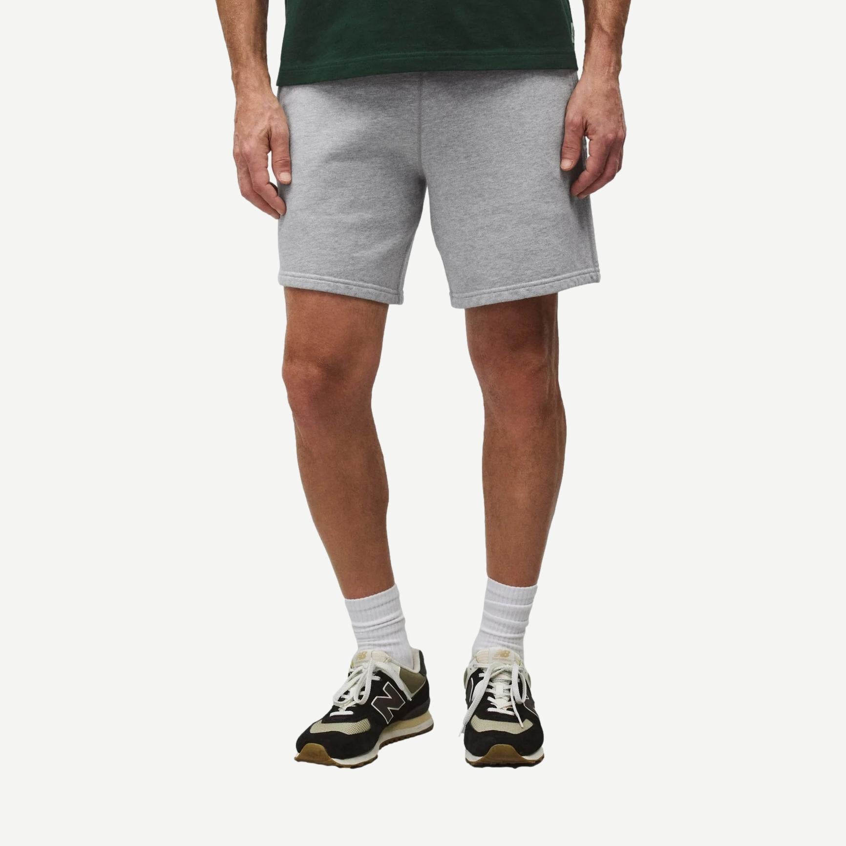Midweight Terry Standard Sweat Short 7" - Heather Grey - Galvanic.co