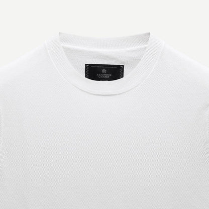 Supima Pique Ace Tee - White - Galvanic.co