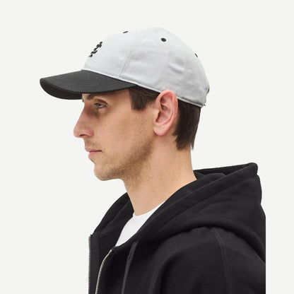 Colour Block Monogram Strapback Cap - Concrete/Black - Galvanic.co